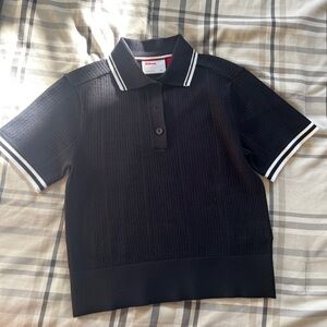 Wilson Black Polo with White Trim